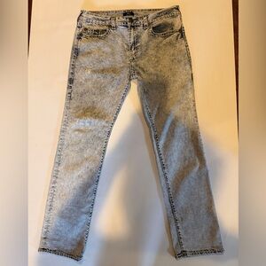 True Religion Men's Light Wash Straight Jeans